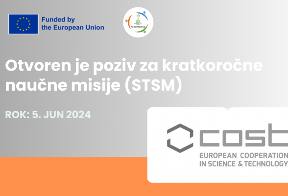 KONKURS - FoodWaStop (COST Action projekat) - rok je 5. jun!!!!